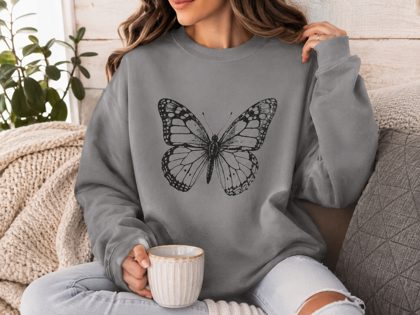 Vintage Monarch — Butterfly Sweatshirt