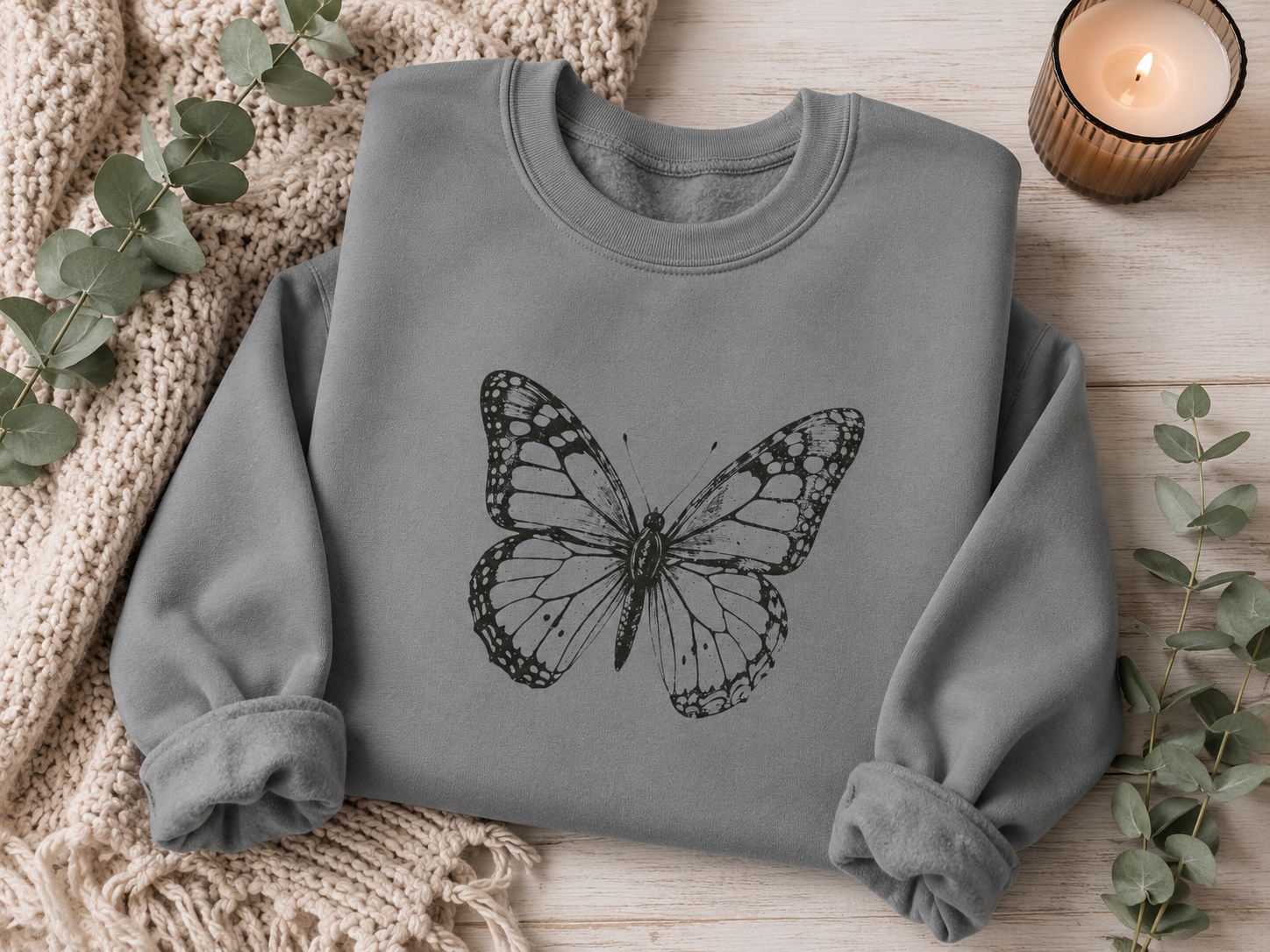 Vintage Monarch — Butterfly Sweatshirt