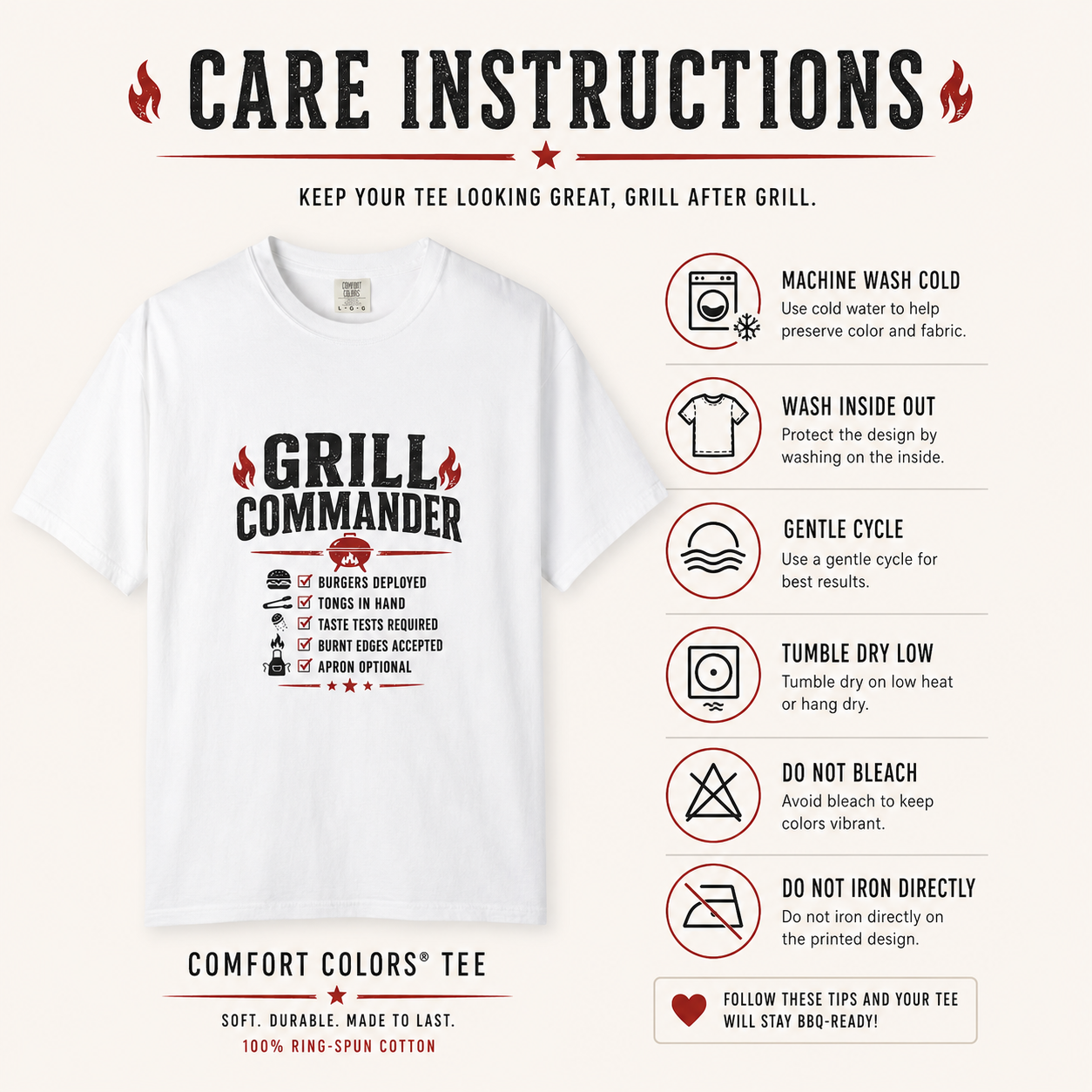 Grill Commander - The Ultimate BBQ Dad Shirt