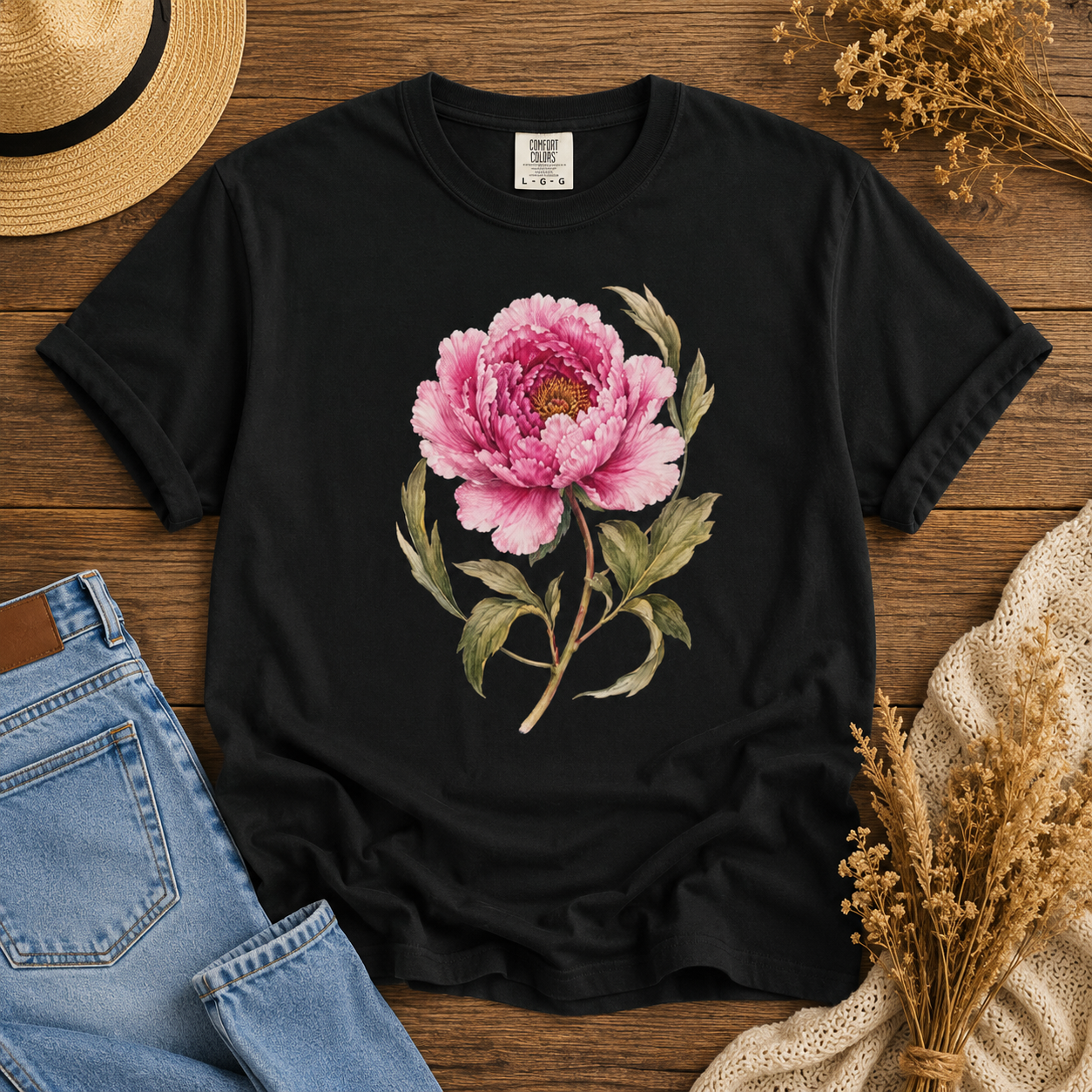Heirloom Peony Tee