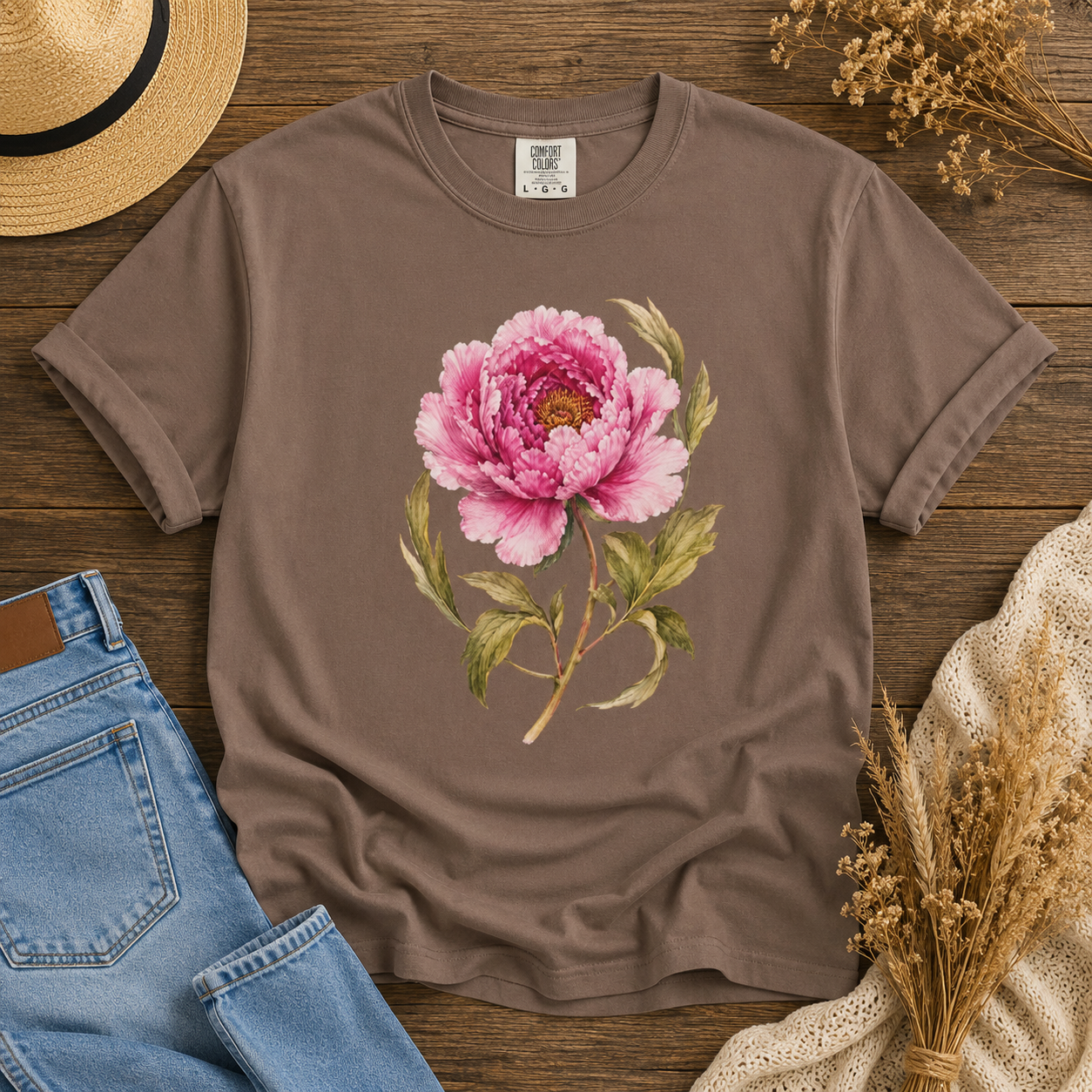 Heirloom Peony Tee