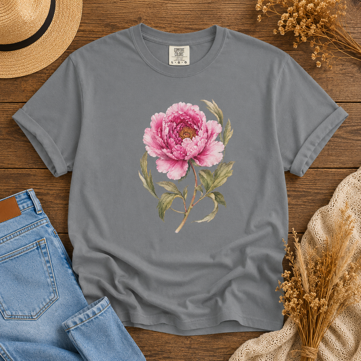 Heirloom Peony Tee