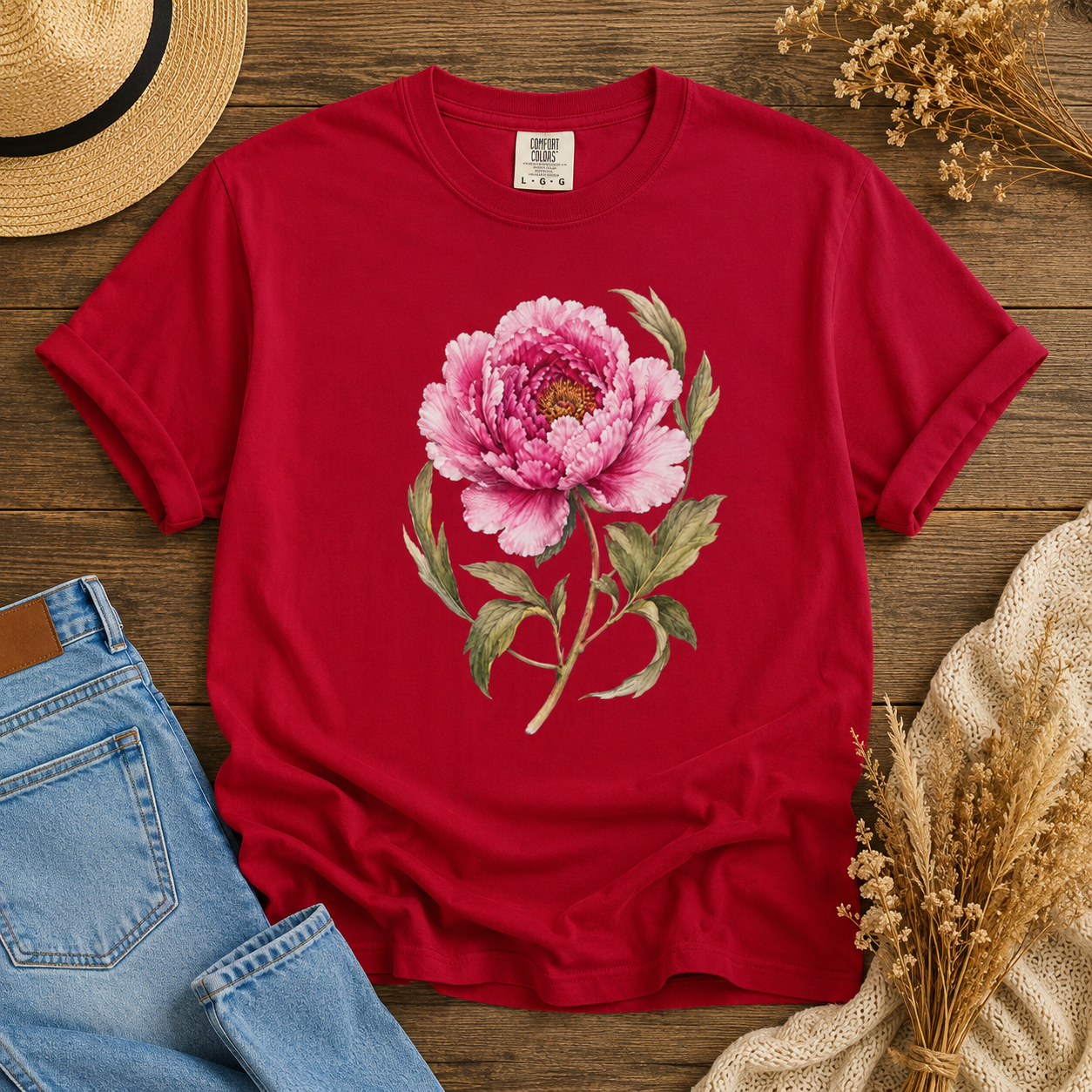 Heirloom Peony Tee