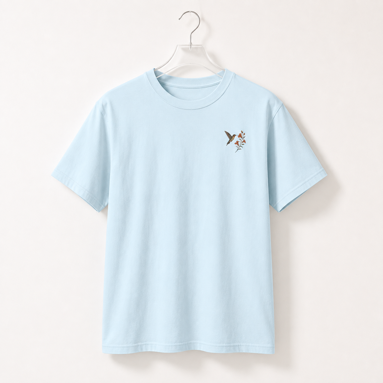 Hummingbird & Trumpet Vine Front and Back T-Shirt