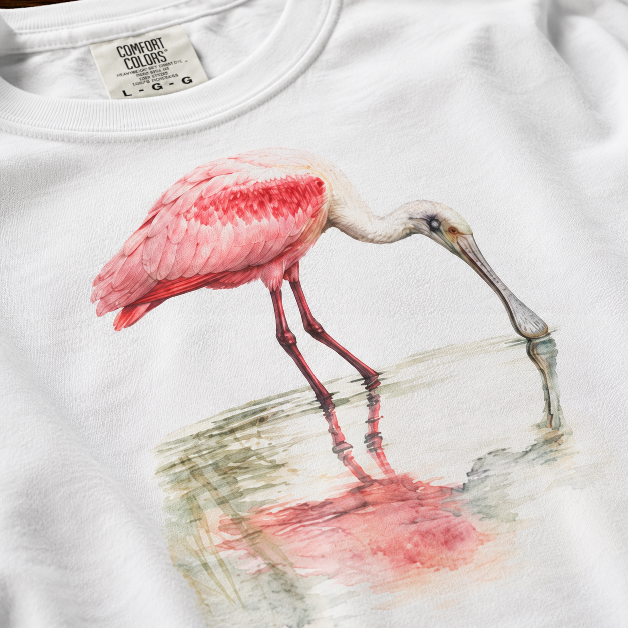 Roseate Spoonbill at the Shallows Tee