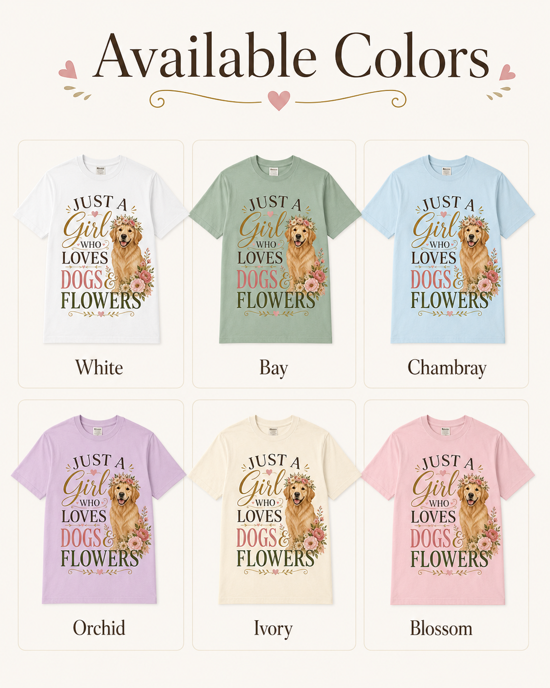 Just a Girl Who Loves Dogs and Flowers
