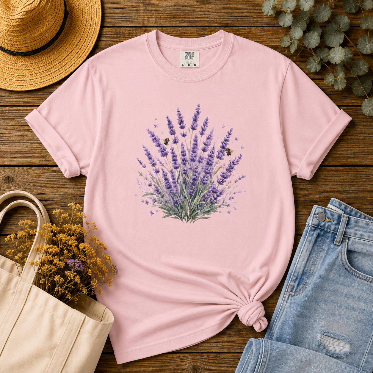 Lavender & Bees Tee