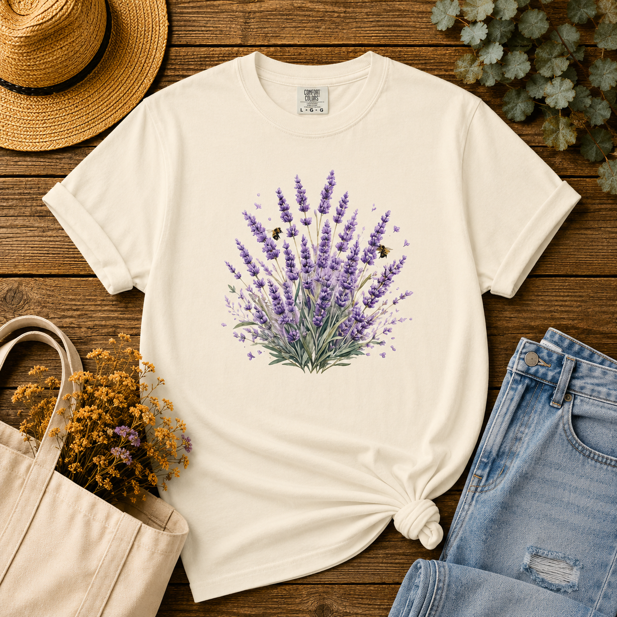 Lavender & Bees Tee