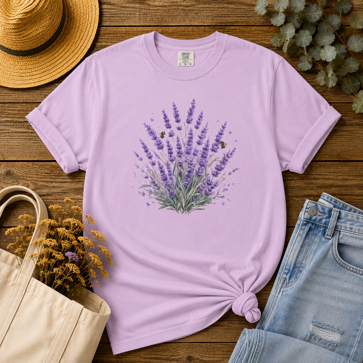 Lavender & Bees Tee