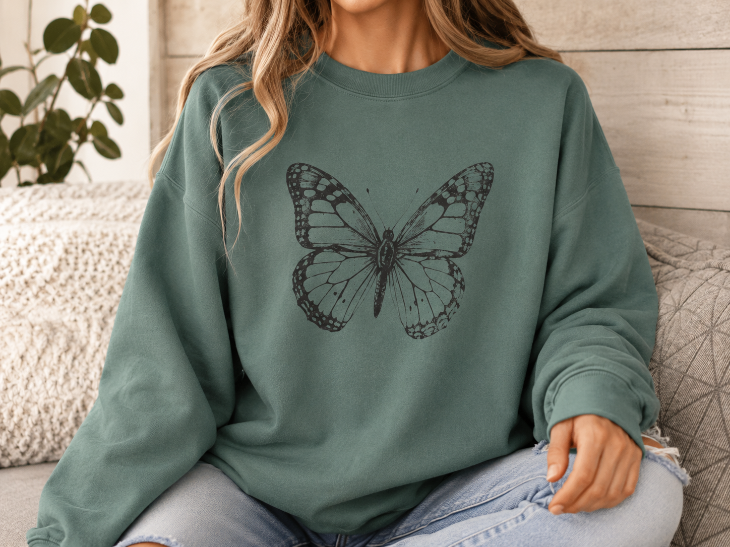 Vintage Monarch — Butterfly Sweatshirt