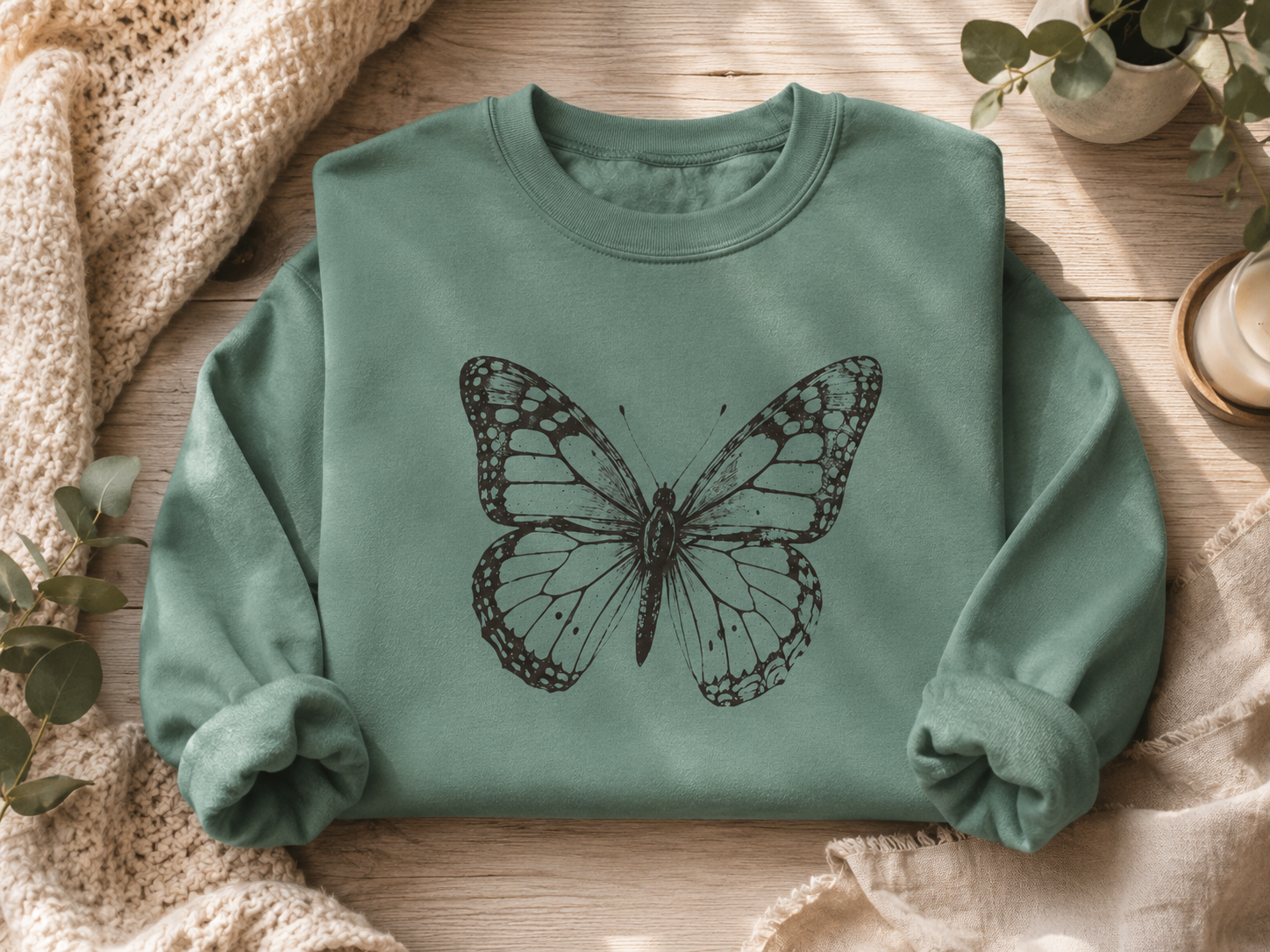 Vintage Monarch — Butterfly Sweatshirt