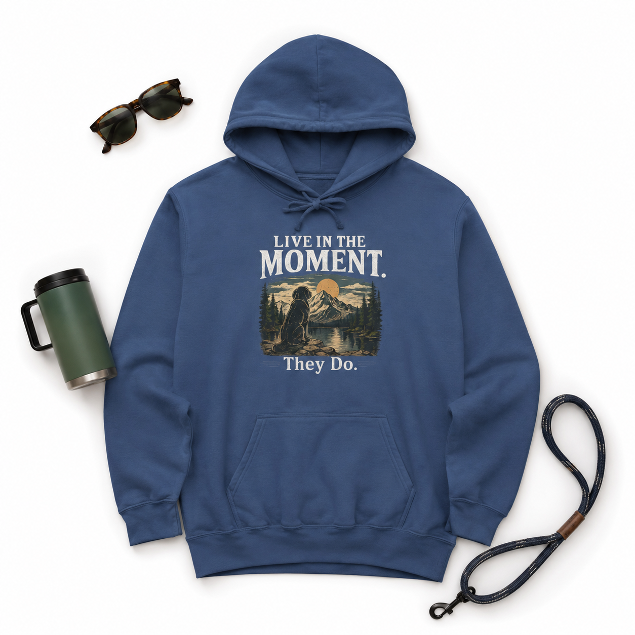 The Known Pack "Live In The Moment" Premium Garment-Dyed Hoodie