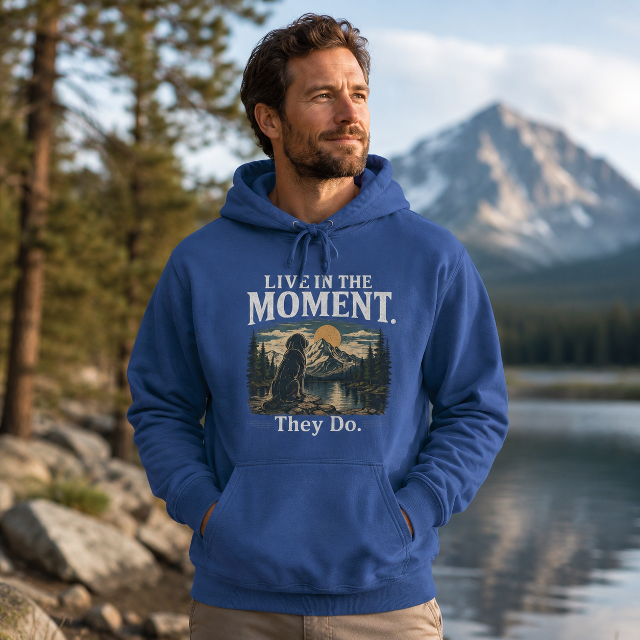 The Known Pack "Live In The Moment" Premium Garment-Dyed Hoodie