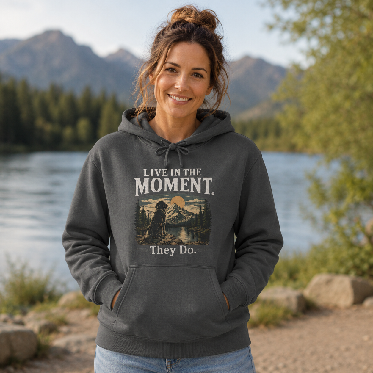The Known Pack "Live In The Moment" Premium Garment-Dyed Hoodie