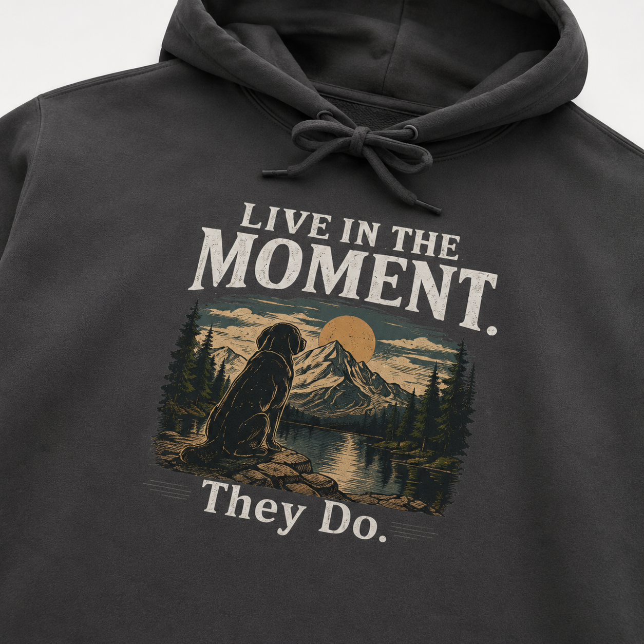 The Known Pack "Live In The Moment" Premium Garment-Dyed Hoodie