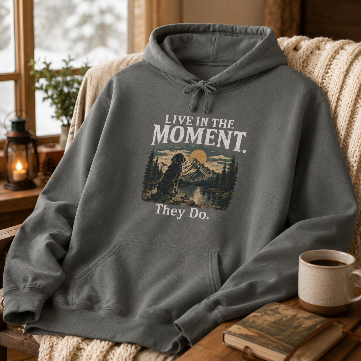 The Known Pack "Live In The Moment" Premium Garment-Dyed Hoodie