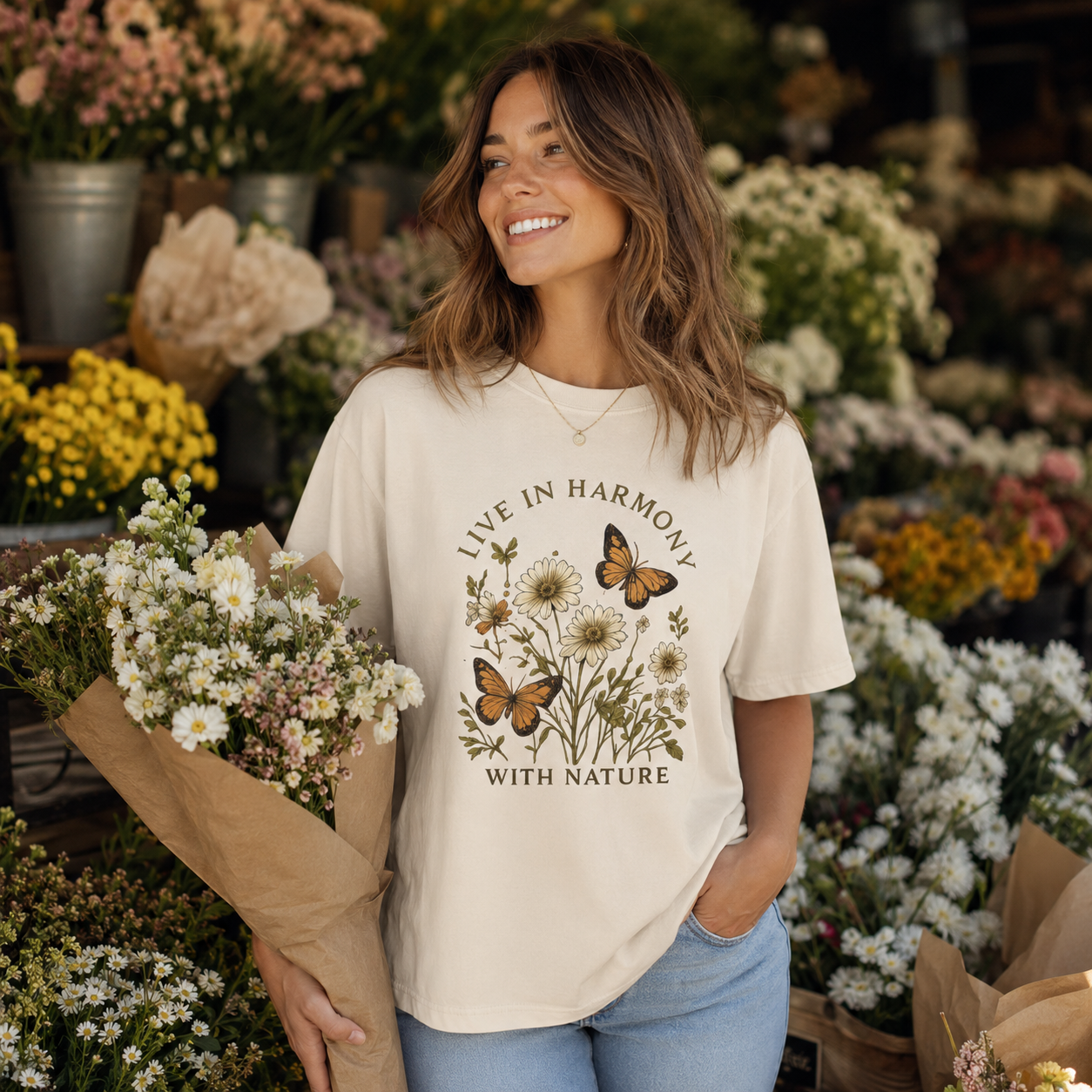Live in Harmony With Nature – Tee