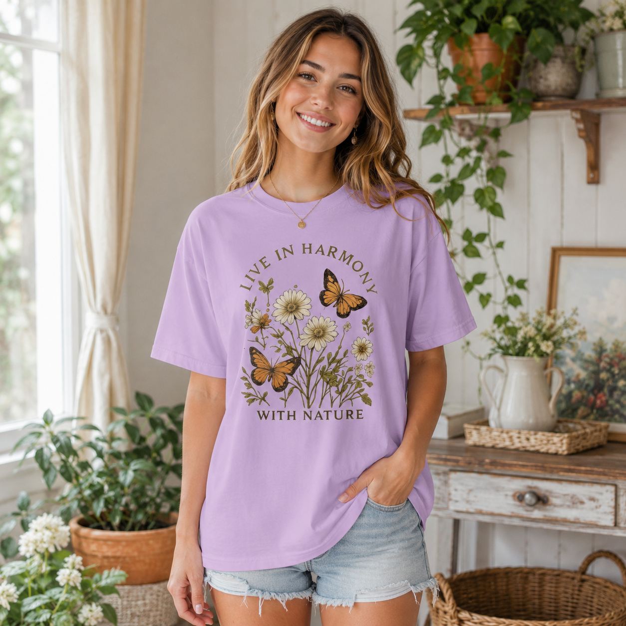 Live in Harmony With Nature – Tee