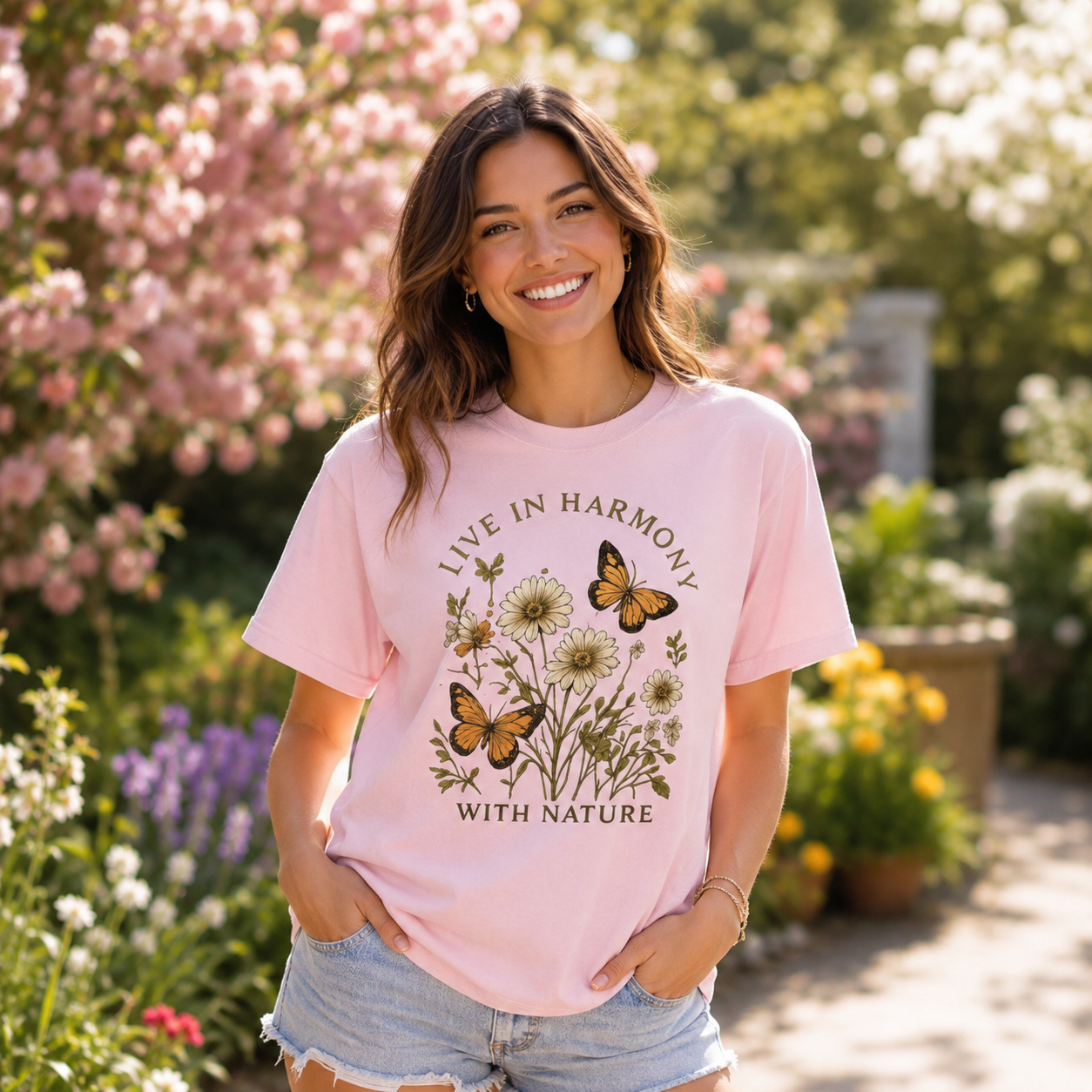 Live in Harmony With Nature – Tee