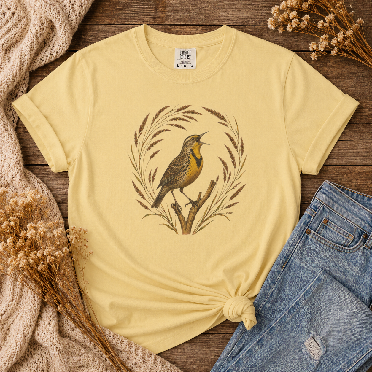 Meadowlark Prairie Grass Tee