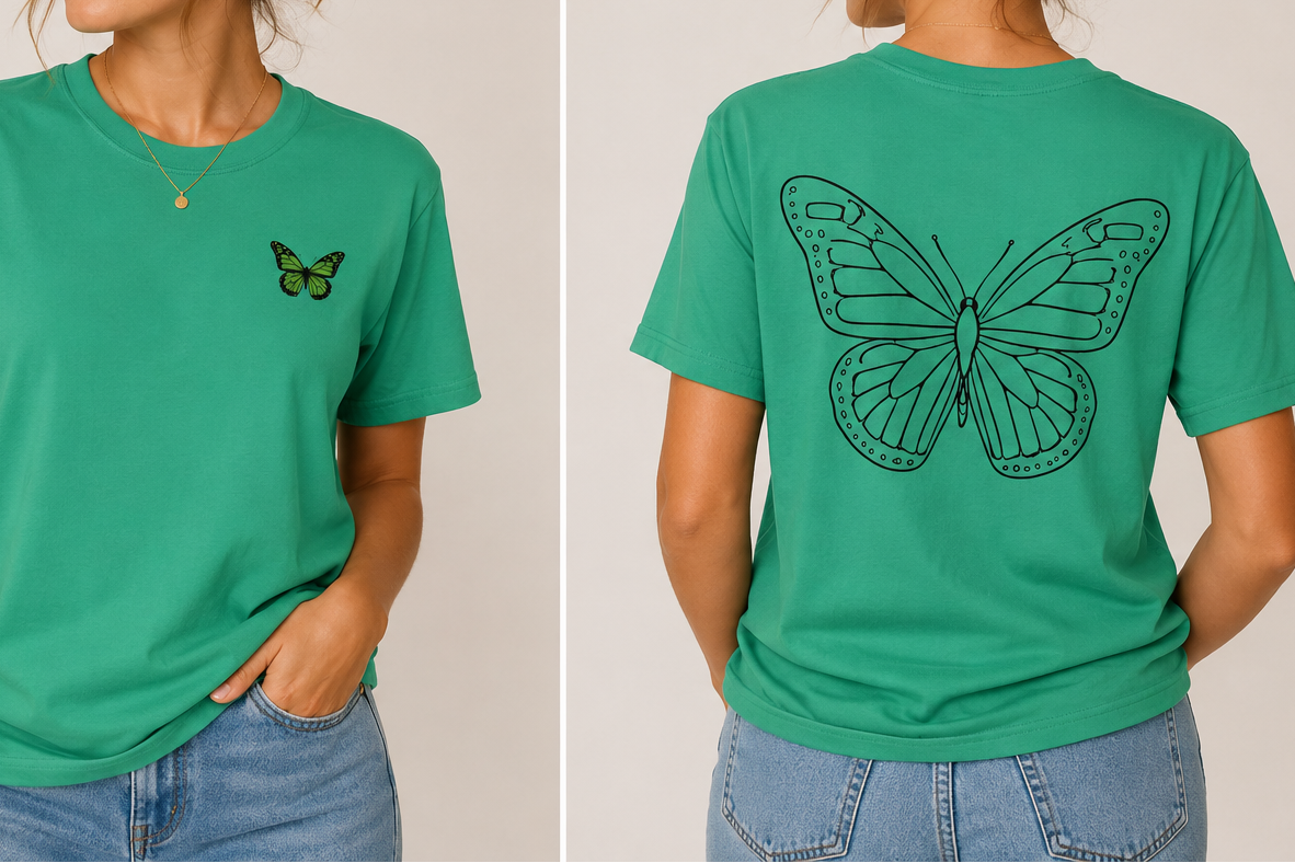 Monarch Butterfly Front & Back – Tee