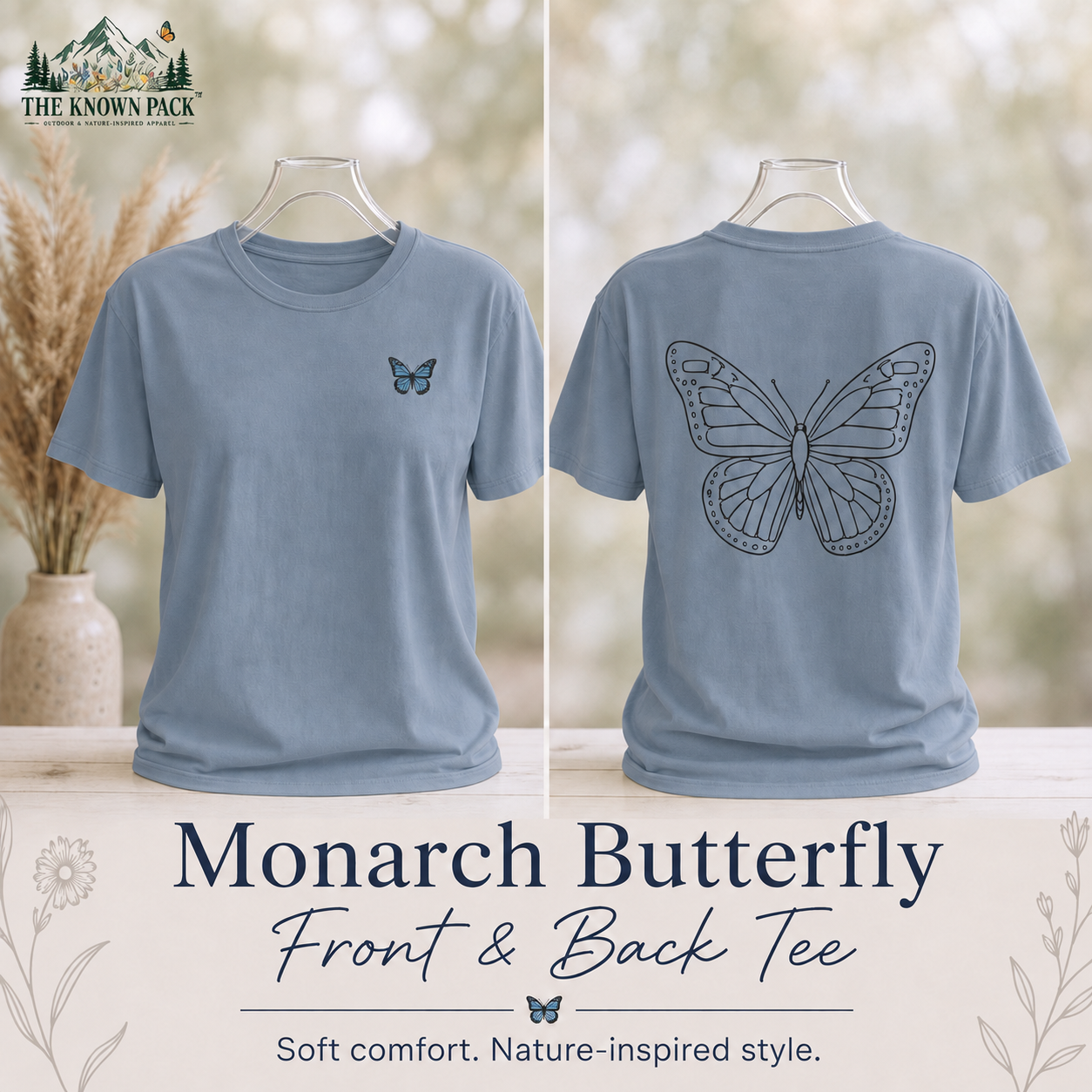 Monarch Butterfly Front & Back T-Shirt