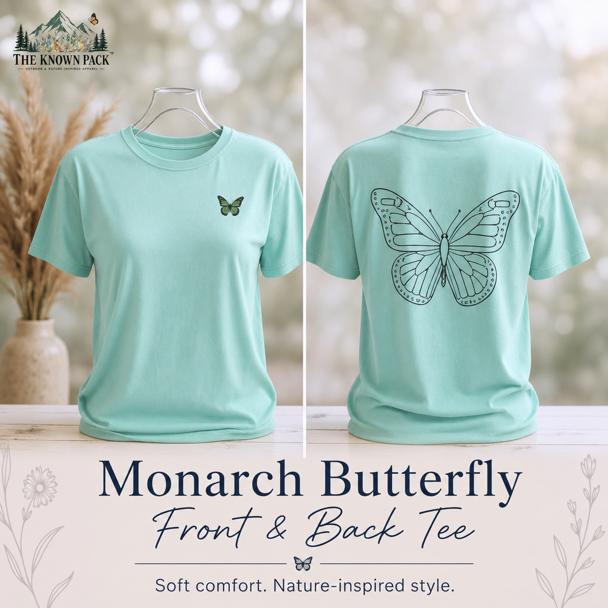 Monarch Butterfly Front & Back T-Shirt