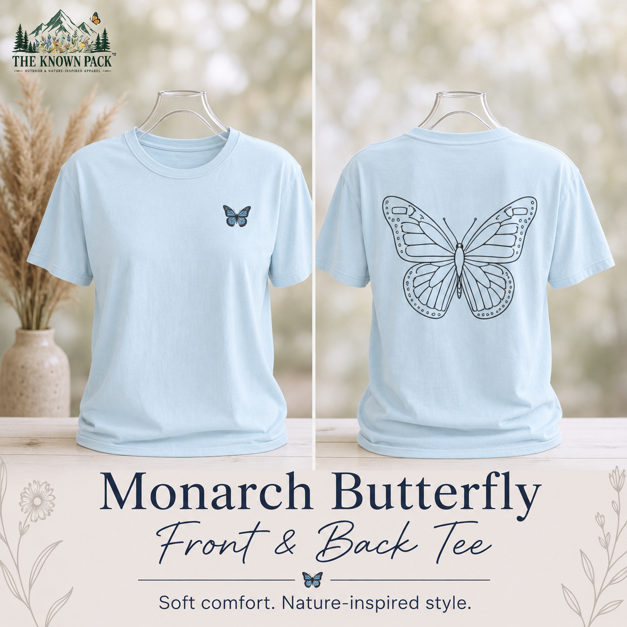 Monarch Butterfly Front & Back T-Shirt