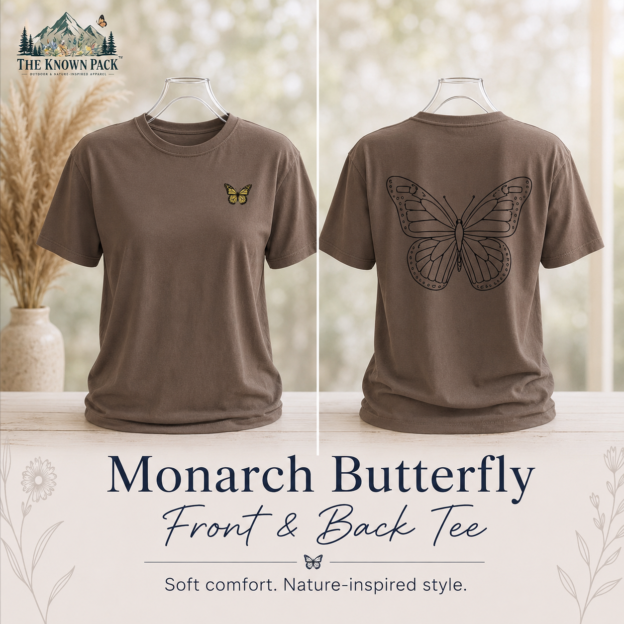 Monarch Butterfly Front & Back T-Shirt