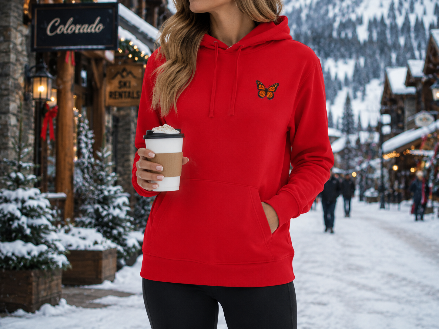 Monarch Butterfly — adidas Fleece Hoodie