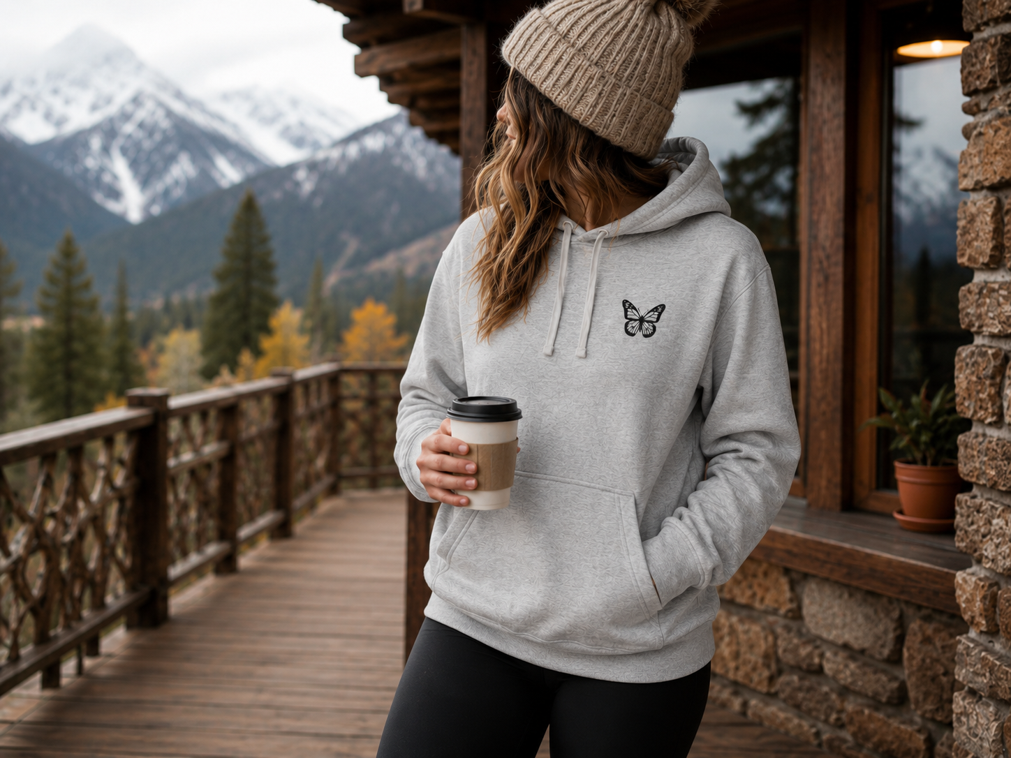 Monarch Butterfly — adidas Fleece Hoodie