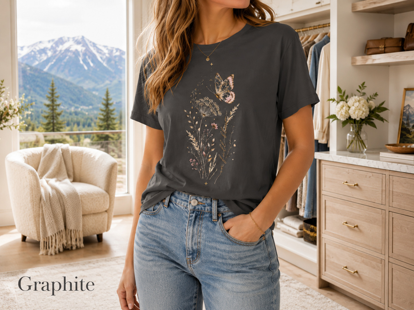 Nocturne Bloom Butterfly Tee