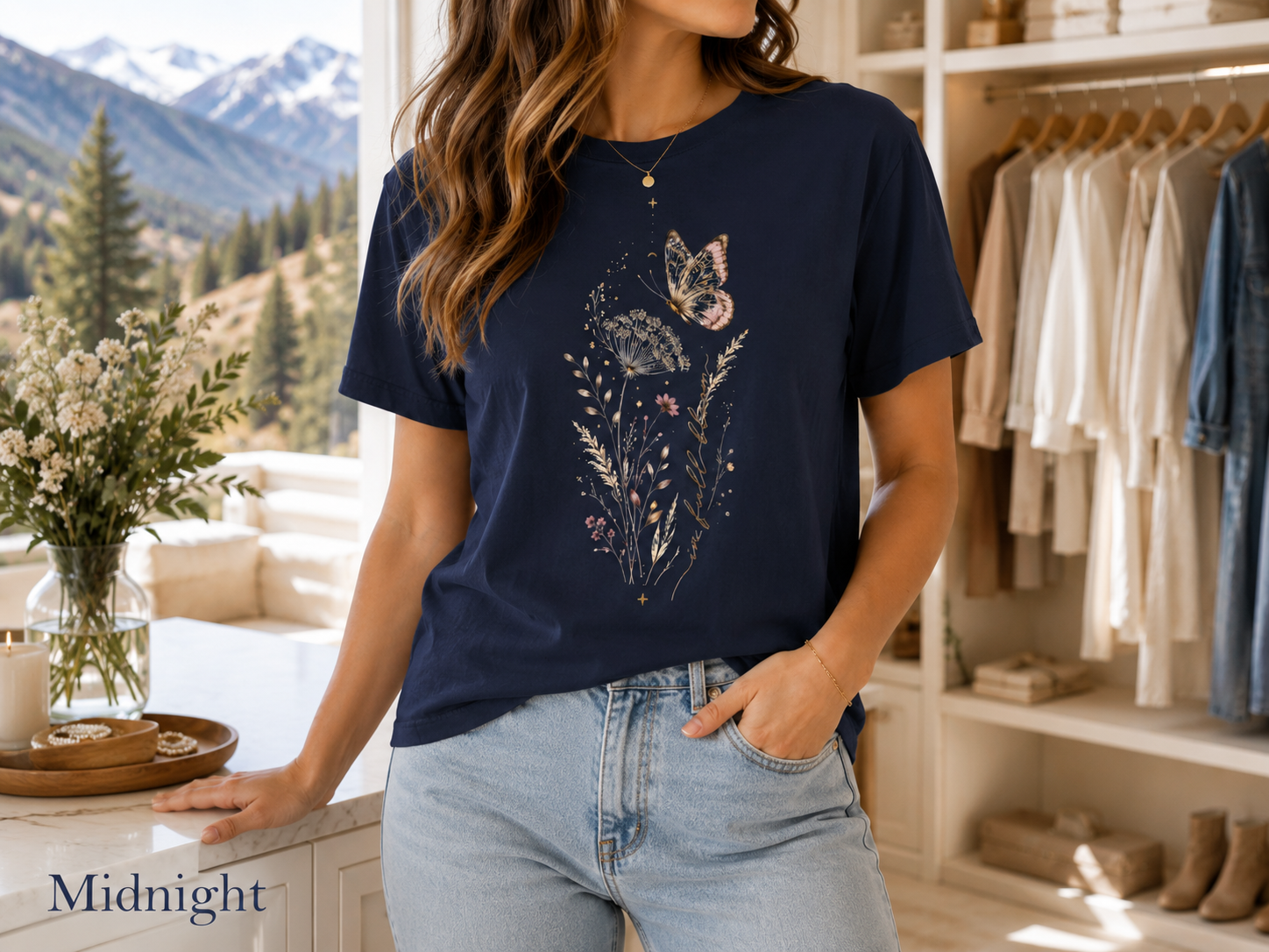 Nocturne Bloom Butterfly Tee