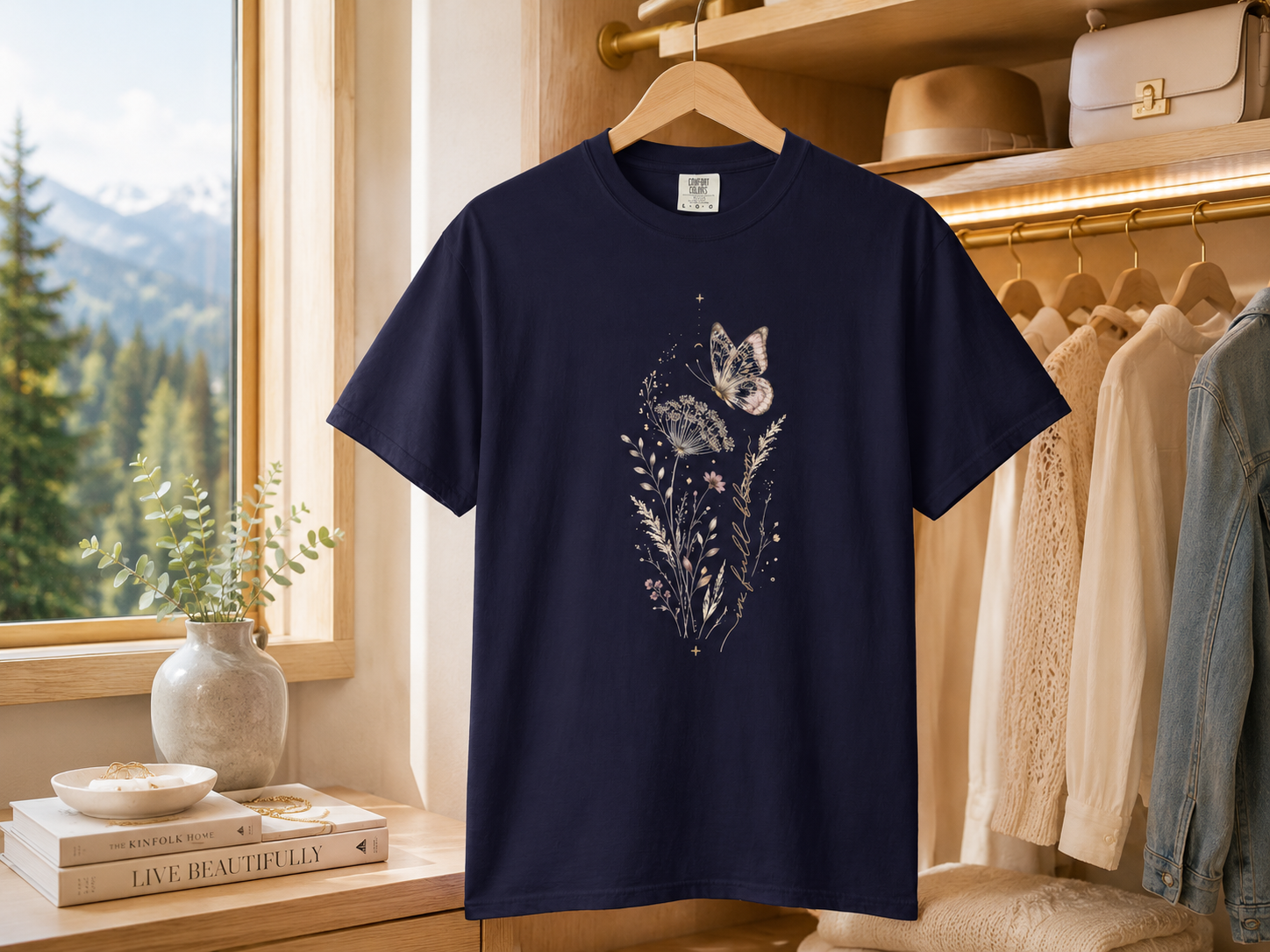 Nocturne Bloom Butterfly Tee