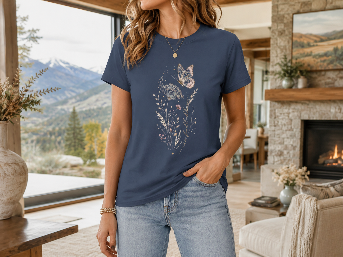 Nocturne Bloom Butterfly Tee