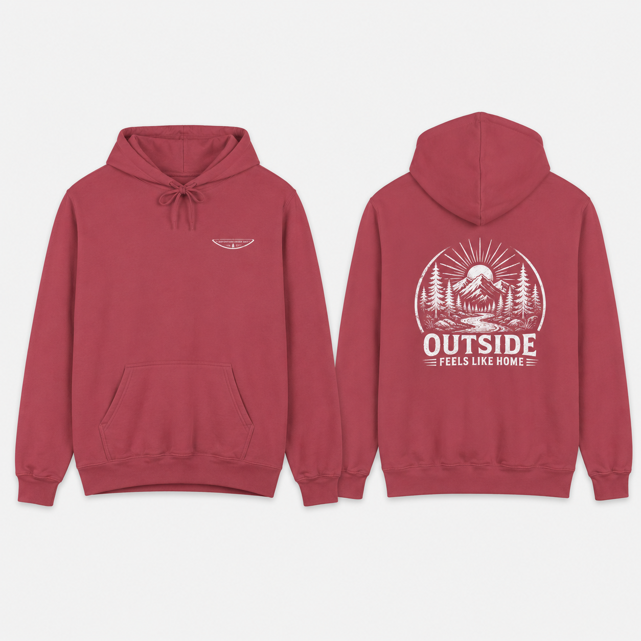 "Outside Feels Like Home" Adventure Hoodie