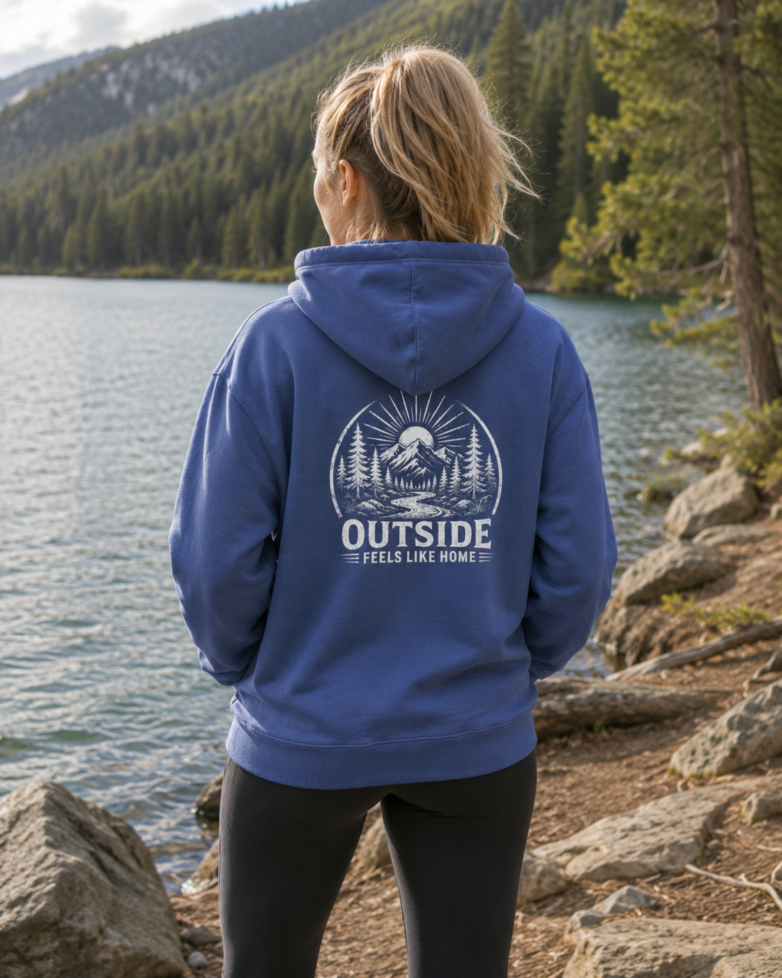"Outside Feels Like Home" Adventure Hoodie