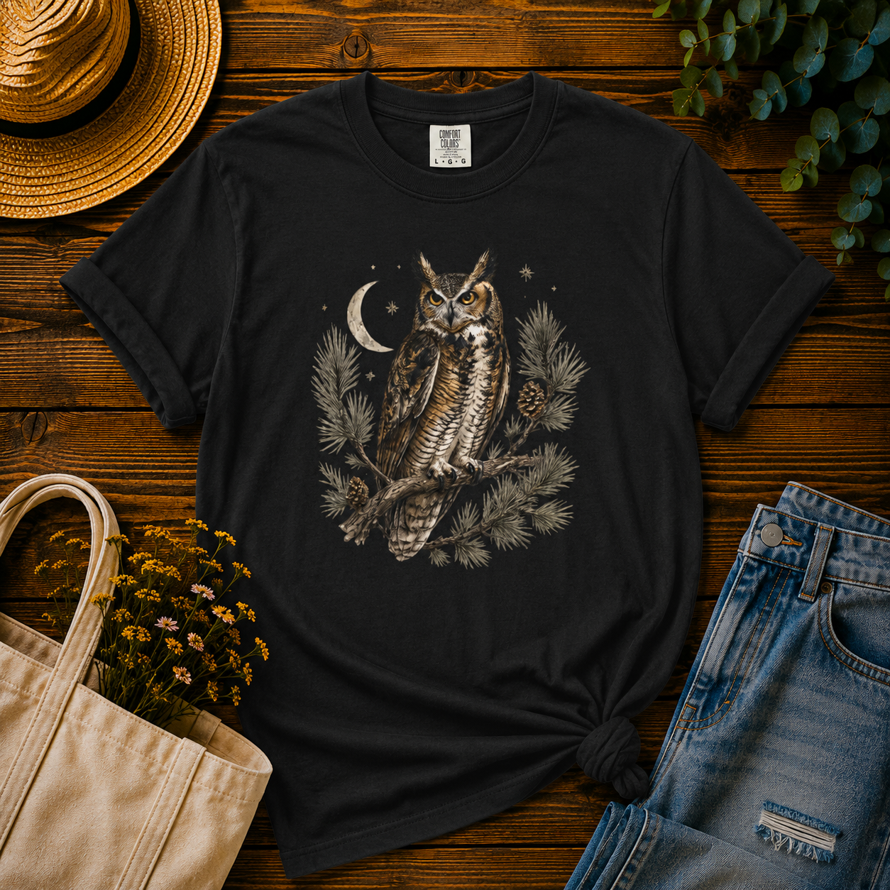 Owl at Dusk Tee