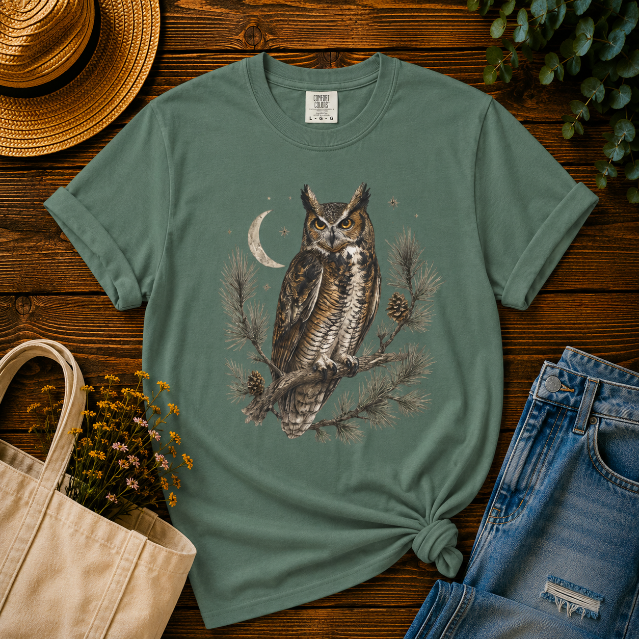 Owl at Dusk Tee