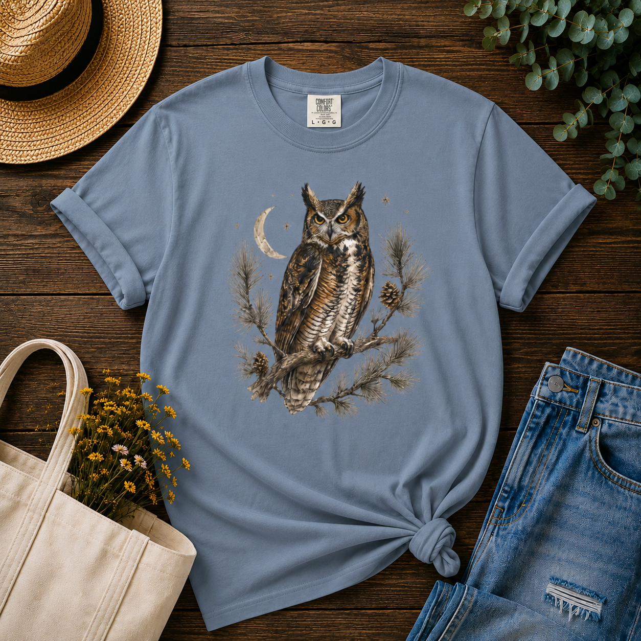 Owl at Dusk Tee