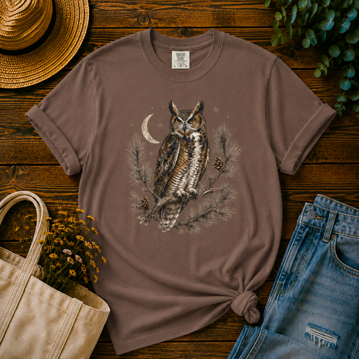 Owl at Dusk Tee