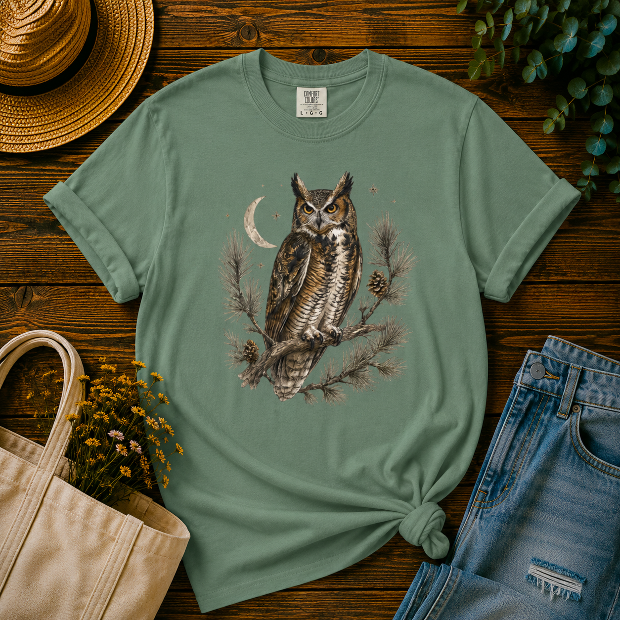 Owl at Dusk Tee