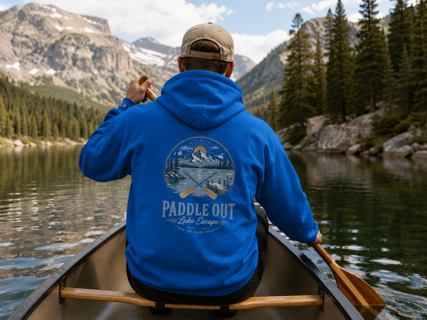 Paddle Out Champion Hoodie (Front & Back)