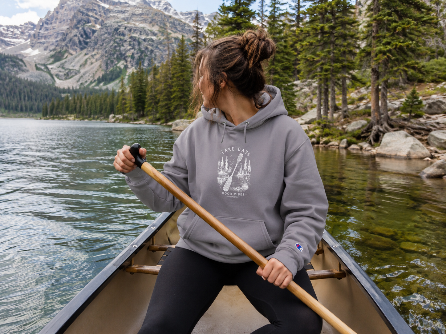 Paddle Out Champion Hoodie (Front & Back)