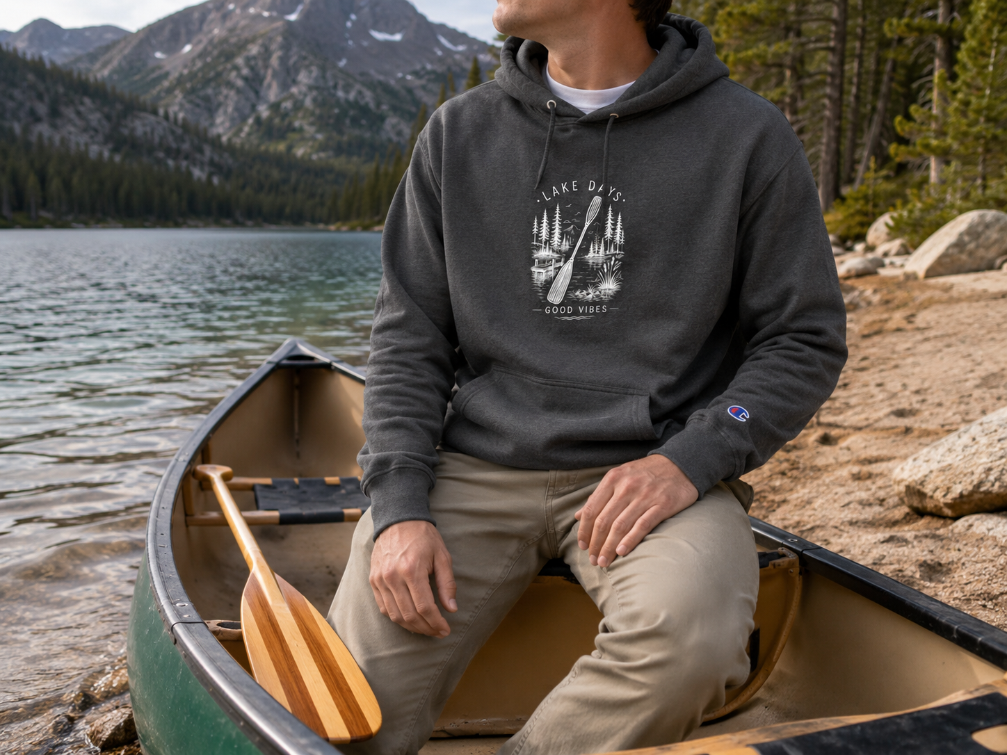 Paddle Out Champion Hoodie (Front & Back)