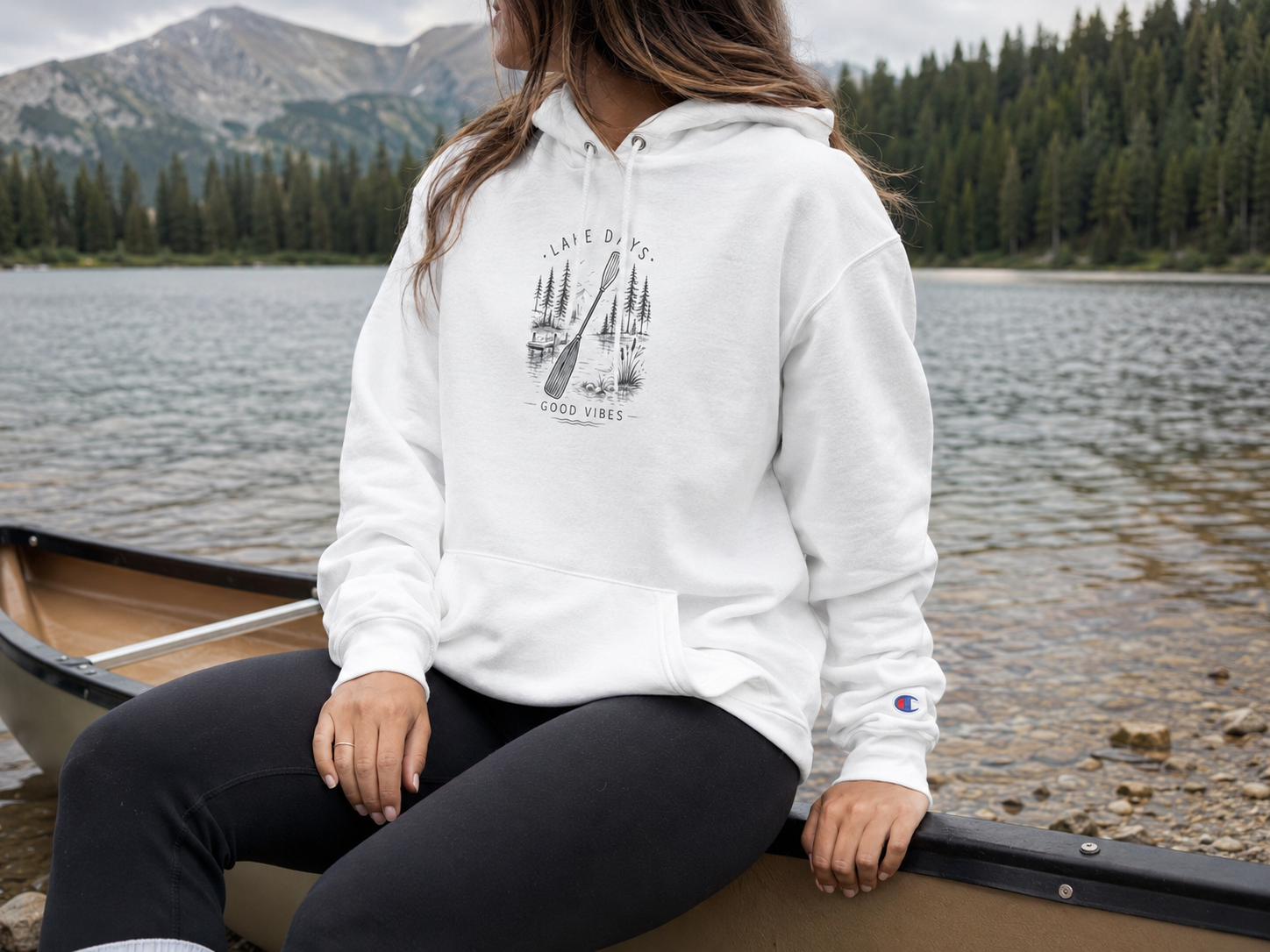 Paddle Out Champion Hoodie (Front & Back)