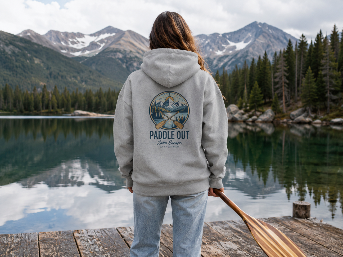 Paddle Out Champion Hoodie (Front & Back)