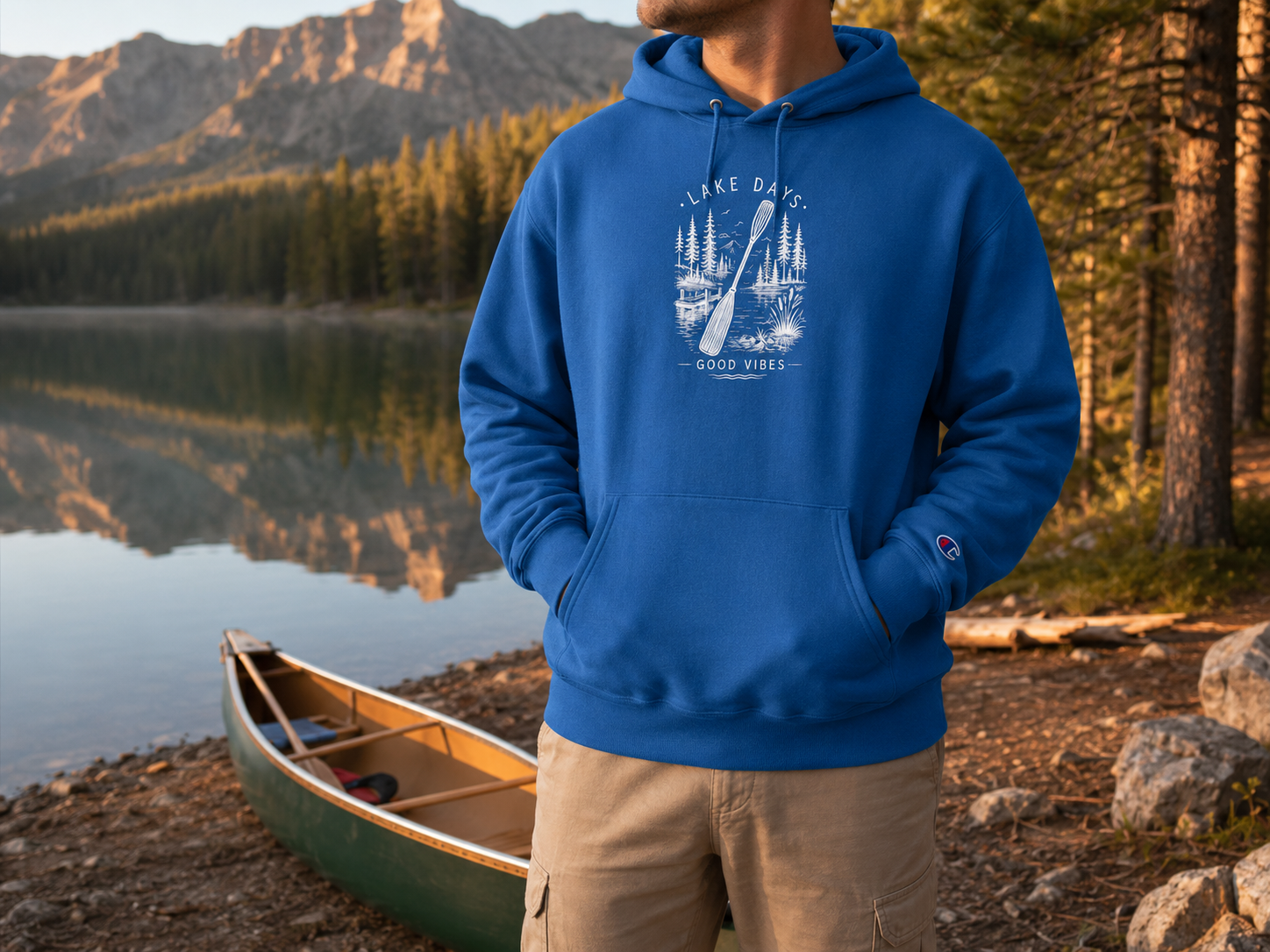 Paddle Out Champion Hoodie (Front & Back)