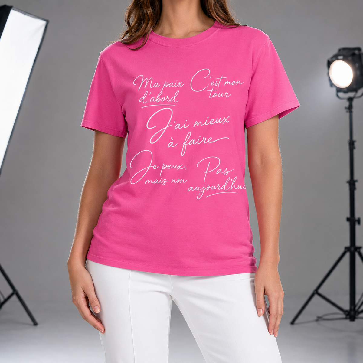 Pas Aujourd'hui French Quote T-Shirt — Garment-Dyed Cotton