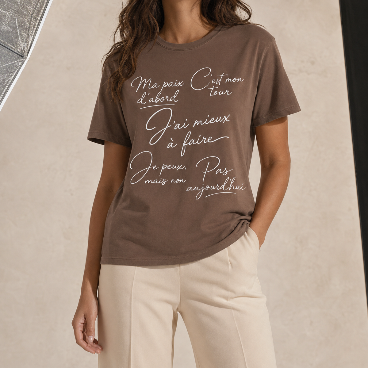 Pas Aujourd'hui French Quote T-Shirt — Garment-Dyed Cotton